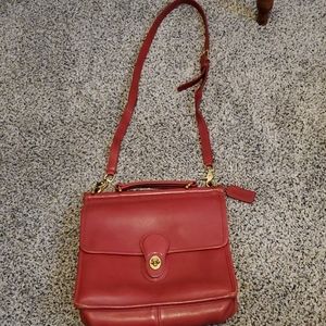 Red Coach Crossbody Purse